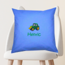 Namenskissen-Hülle mit Wunschname und Stickmotiv bestickt 40x40 cm